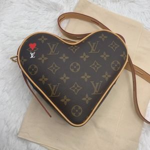 Louis Vuitton Heart bag Sac Coeur Game On Monogram Crossbody LV Rare Limited Ed